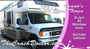 ford tioga motorhome repair and paint review video from www.thecrashdoctor.com