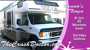 ford tioga motorhome repair and paint video from www.thecrashdoctor.com