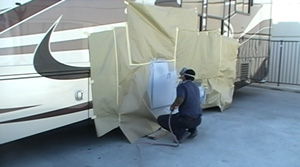 motorhome masking for painting photo