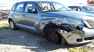 pt crusiser collision front end damage repair from www.thecrashdoctor.com