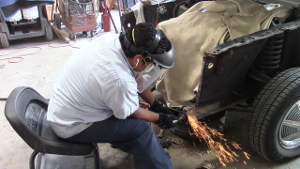 classic 65 mustang collision repair paint video