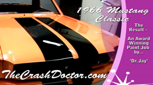 classic mustang restoration body work and complete paint work from www.thecrashdoctor.com