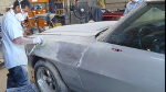 1971 pontiac gto restoration sanded to metal front www.thecrashdoctor.com photo