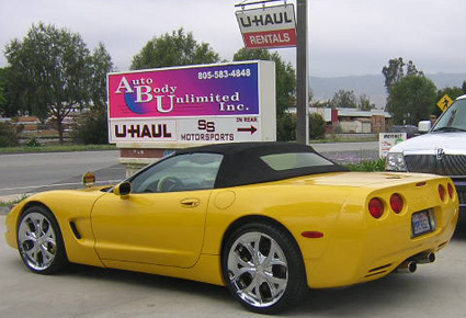 2000 Corvette Paint work at www.thecrashdoctor.com