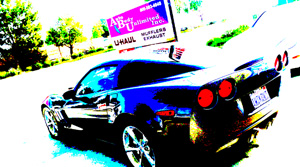 2010 Grand Sport Corvette fiberglass auto body repair and paint work by www.thecrashdoctor.com