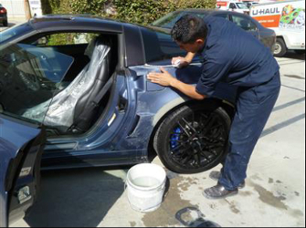 ZR 1 vette repair from www.thecrashdoctor.com photo