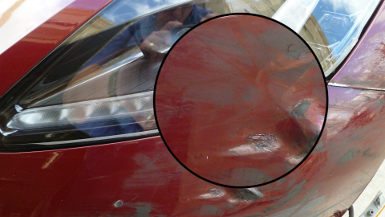 Corvette Fiberglass auto body repair paint