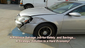 salvage repair collision safety job from http://www.thecrashdoctor.com