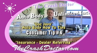 Dr Jay hosting video consumer awareness tip 4 for the crash doctor website photo from www.thecrashdoctor.com