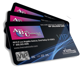 special discount vip benefits card from auto body unlimited inc www.thecrashdoctor.com