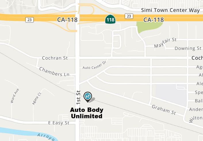 auto body unlimited simi valley map