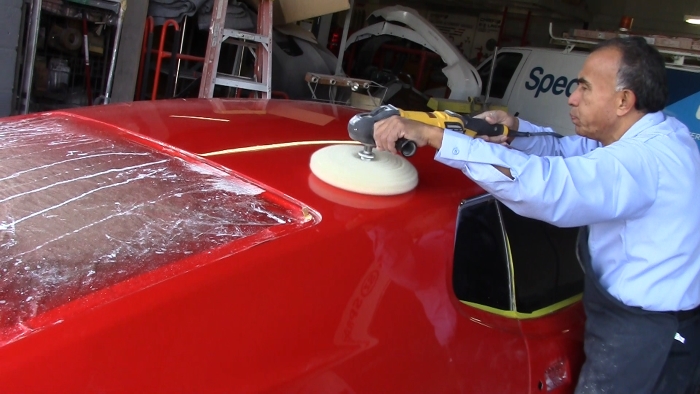 During buffing out paint job mustang Mach 1