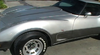 1978 corvette custom paint job silver annerivsary classic from www.thecrashdoctor.com photo
