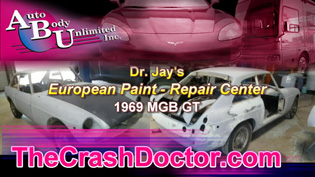 MGB GT European restoration center for California from www.thecrashdoctor.com photo