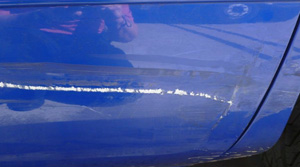 94 Vette fiberglass damage repair by www.thecrashdoctor.com