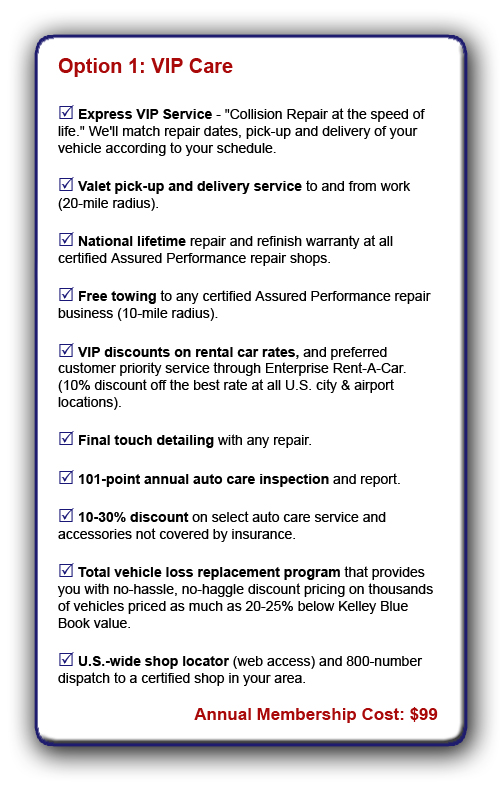 auto body unlimited inc.vip card benefits from www.thecrashdoctor.com